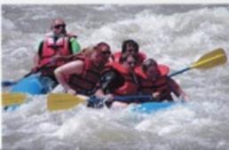 Whitewater rafting on Sevier River by Big Rock Candy Mountain