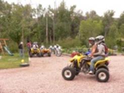 Quads heading for Paiute Trail