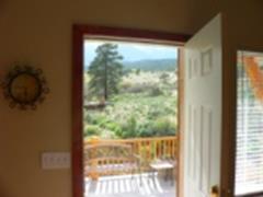 Looking out front door
