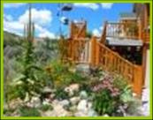 Rock Garden by the stairs of the Bullion Creekside Cabin near the Paiute Trail