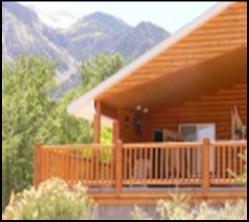 View of Tushar Mountain Range from Bullion Vacation Retreat near Marysvale Utah and the Paiute Trail
